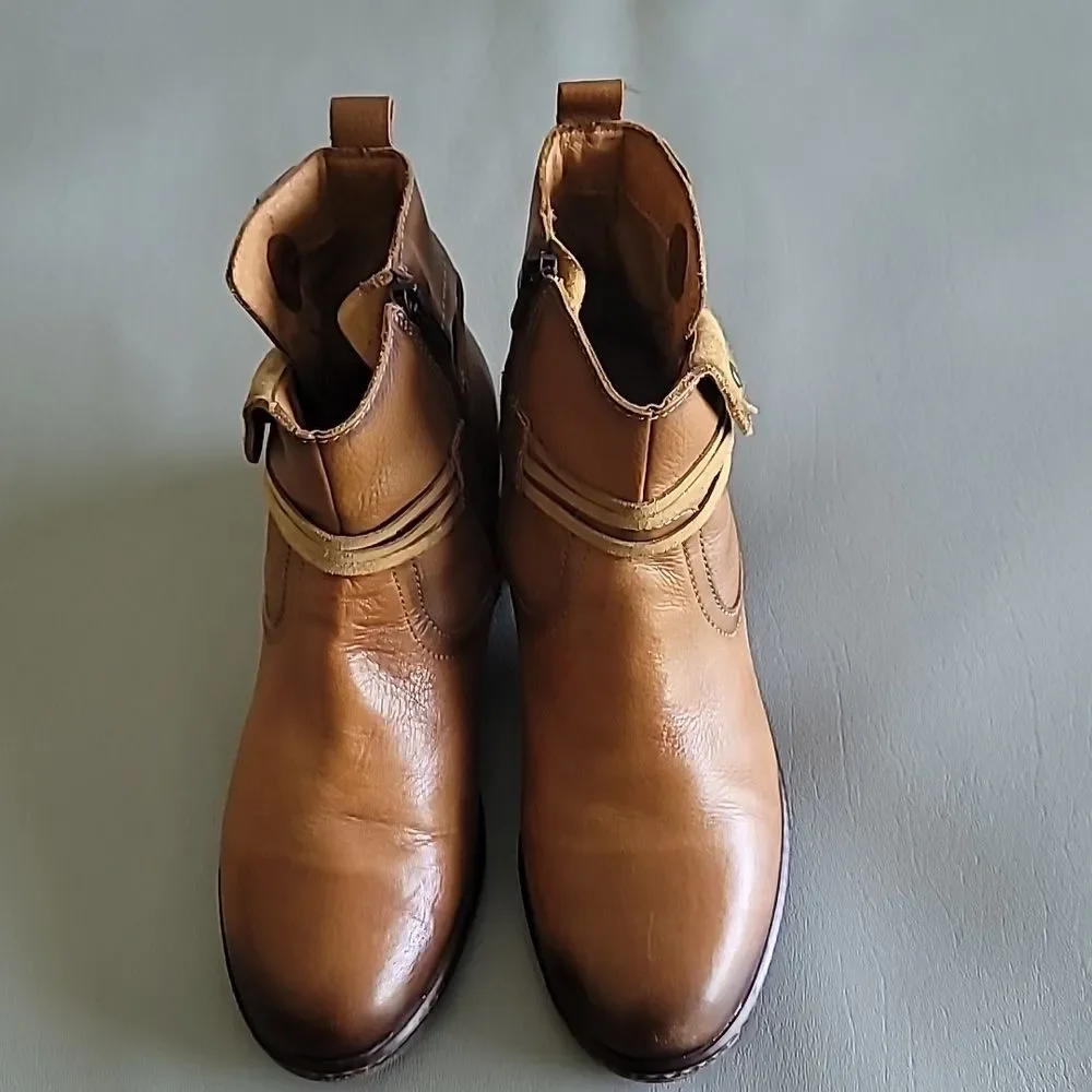 Pikolinos Zaragoza Tassel Brandy Cognac Booties Size 41